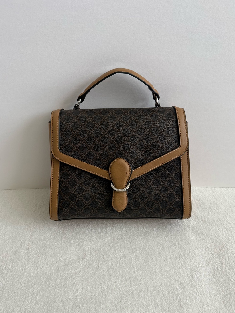 Nine West Satchel Crossbody Bag Top Handle Structured Classic